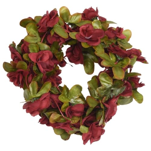 vidaXL Künstliche Blumengirlanden 6 STK., Blumenkranz Hängend Pflegeleicht, Kunstblumen Girlande für Hochzeit Party Garten, Blumen Dekoration Seidenblumen, Weinrot 250 cm von vidaXL