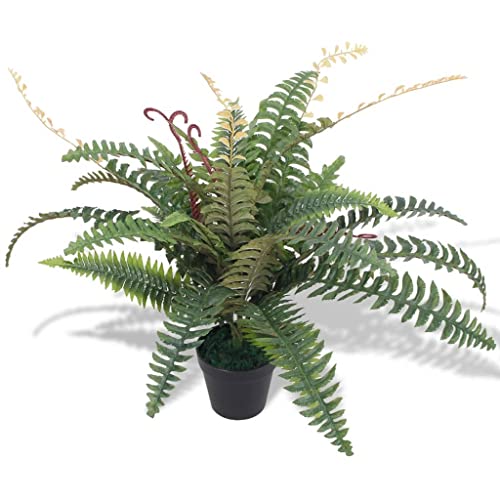 vidaXL Künstliche Farnpflanze mit Topf Kunstpflanze Dekorationspflanze 60cm Grün von vidaXL