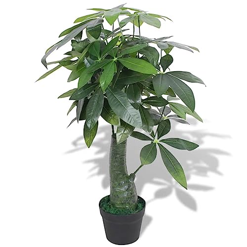 vidaXL Künstliche Glückskastanie mit Topf Kunstpflanze Dekopflanze 85 cm Grün von vidaXL