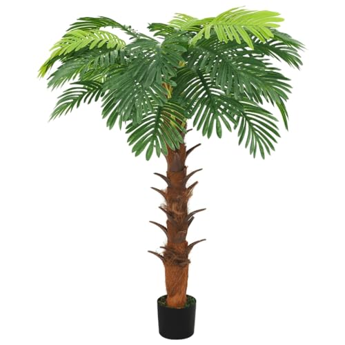 vidaXL Künstliche Palme Cycas mit Topf Kunstpflanze Kunstbaum Zimmerpflanze Dekopflanze Grünpflanze Künstliche Pflanze Deko 160cm Grün von vidaXL