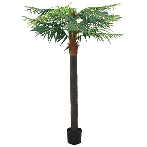 vidaXL Künstliche Palme Phönix mit Topf Kunstpflanze Kunstbaum Zimmerpflanze Dekopflanze Grünpflanze Künstliche Pflanze Deko 215cm Grün von vidaXL