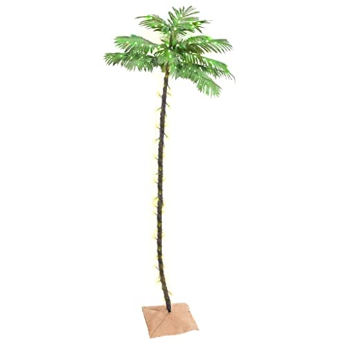 vidaXL Künstliche Palme mit 192 LEDs Warmweiß 300 cm von vidaXL