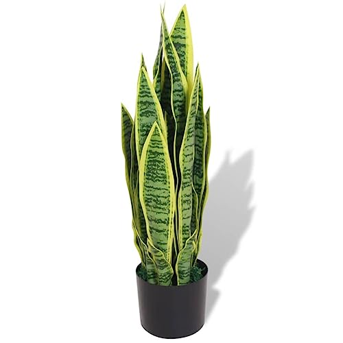 vidaXL Künstliche Sansevieria Bogenhanf mit Topf künstliche Pflanze 65 cm Grün von vidaXL