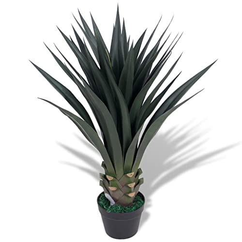 vidaXL Künstliche Yucca-Pflanze mit Topf Kunstpflanze Dekopflanze 85 cm Grün von vidaXL