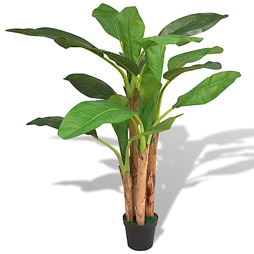 vidaXL Künstlicher Bananenbaum mit Topf Kunstpflanze Dekopflanze 175 cm Grün von vidaXL