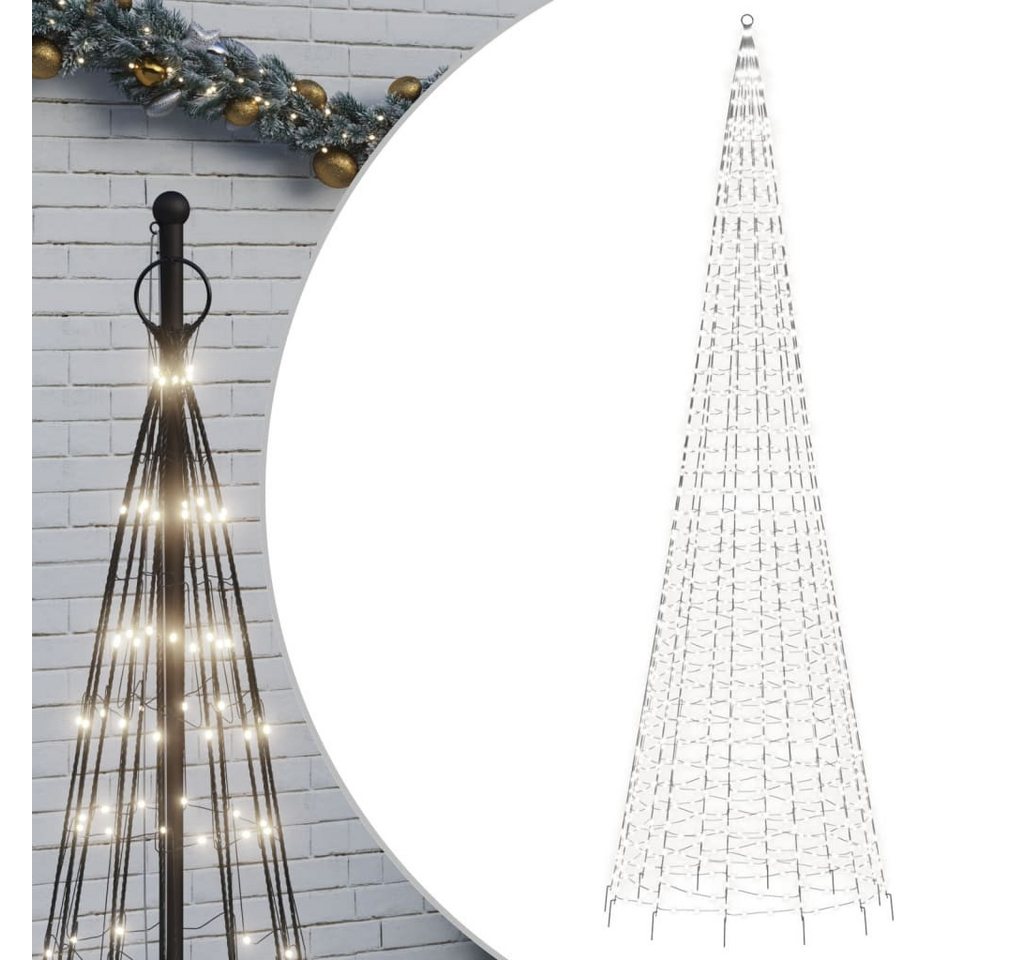 vidaXL Künstlicher Weihnachtsbaum, LED-Weihnachtsbaum für Fahnenmast 1534 LEDs Kaltweiß 500 cm vidaXL Künstlicher Weihnachtsbaum, LED-Weihnachtsbaum für Fahnenmast 1534 LEDs Kaltweiß 500 cm von vidaXL