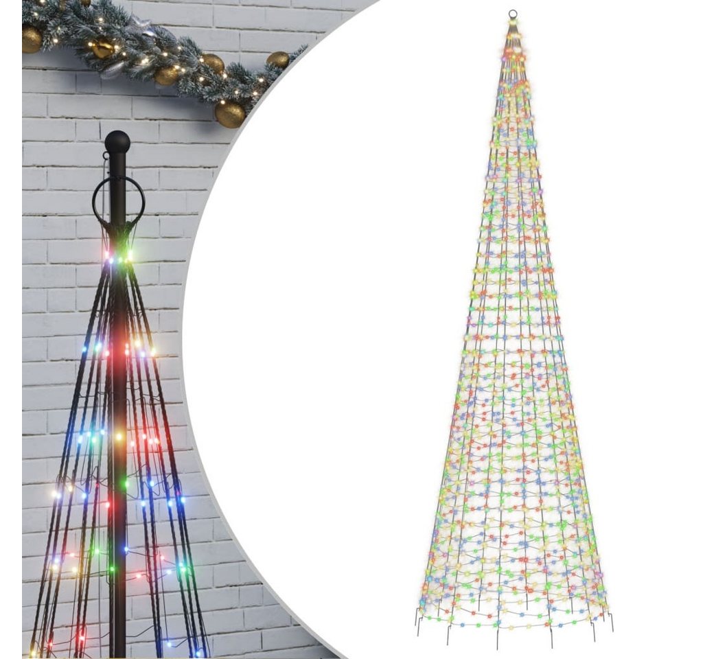 vidaXL Künstlicher Weihnachtsbaum, LED-Weihnachtsbaum für Fahnenmast 1534 LEDs Mehrfarbig 500 cm vidaXL Künstlicher Weihnachtsbaum, LED-Weihnachtsbaum für Fahnenmast 1534 LEDs Mehrfarbig 500 cm von vidaXL
