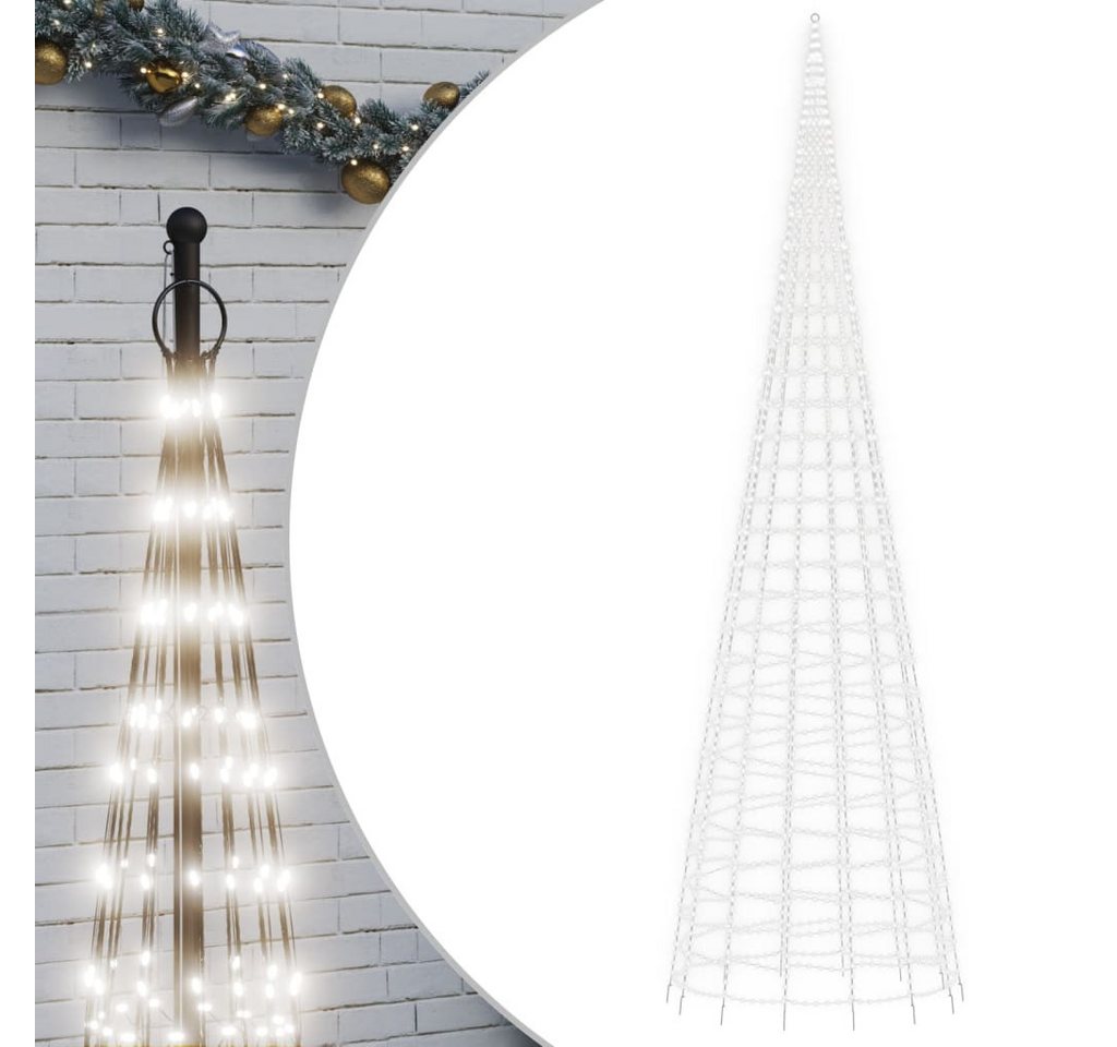 vidaXL Künstlicher Weihnachtsbaum, LED-Weihnachtsbaum für Fahnenmast 3000 LEDs Kaltweiß 800 cm vidaXL Künstlicher Weihnachtsbaum, LED-Weihnachtsbaum für Fahnenmast 3000 LEDs Kaltweiß 800 cm von vidaXL