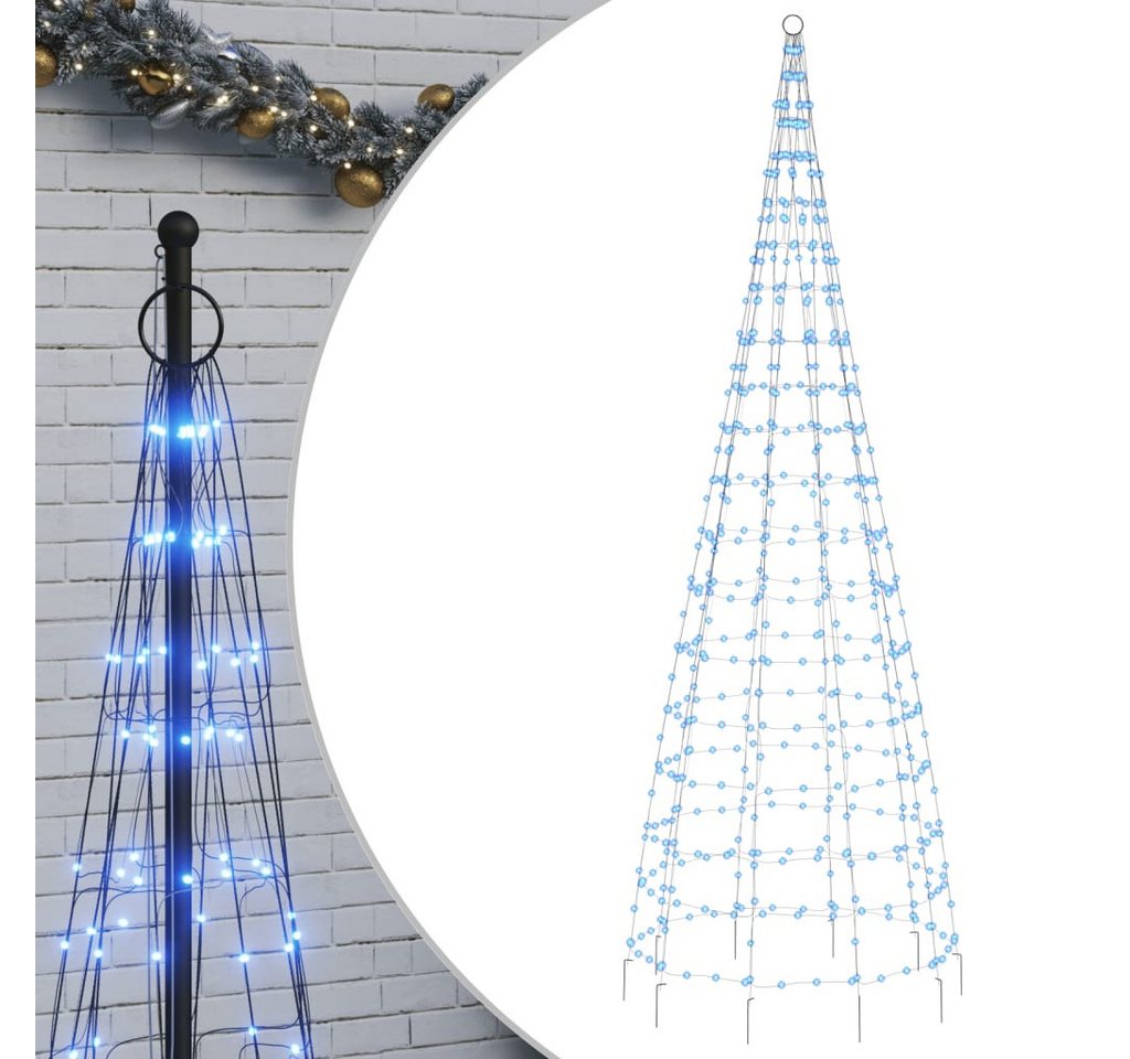 vidaXL Künstlicher Weihnachtsbaum, LED-Weihnachtsbaum für Fahnenmast 550 LEDs Blau 300 cm vidaXL Künstlicher Weihnachtsbaum, LED-Weihnachtsbaum für Fahnenmast 550 LEDs Blau 300 cm von vidaXL