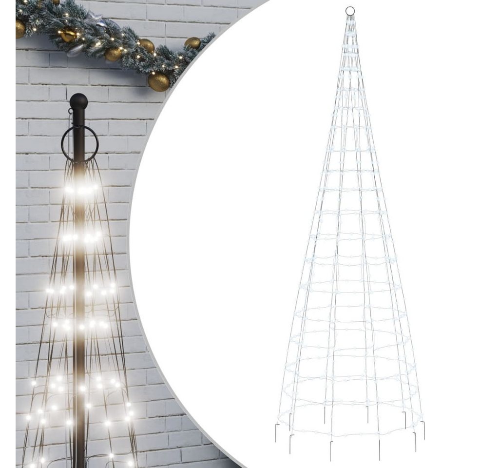 vidaXL Künstlicher Weihnachtsbaum, LED-Weihnachtsbaum für Fahnenmast 550 LEDs Kaltweiß 300 cm vidaXL Künstlicher Weihnachtsbaum, LED-Weihnachtsbaum für Fahnenmast 550 LEDs Kaltweiß 300 cm von vidaXL