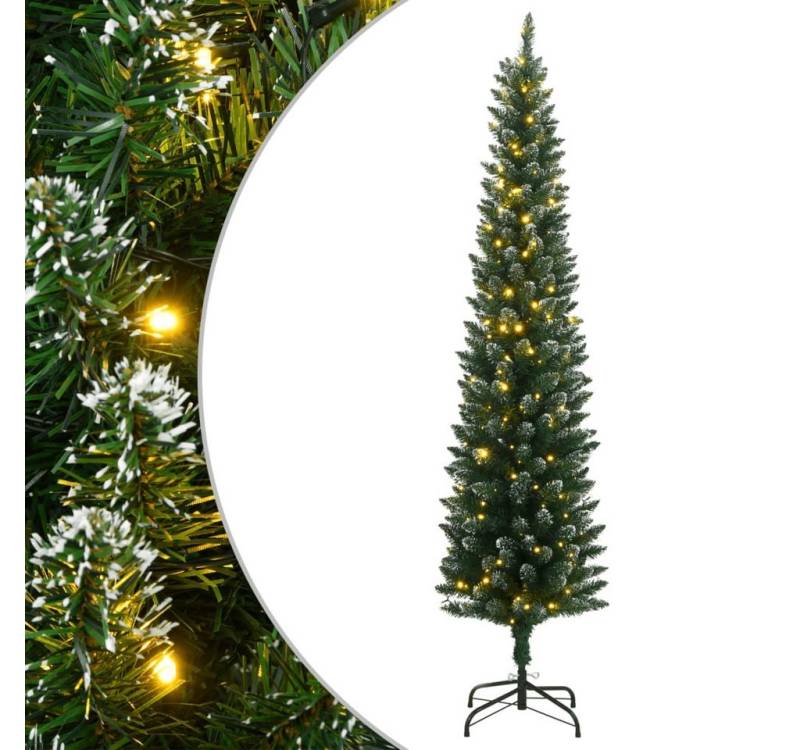 vidaXL Künstlicher Weihnachtsbaum Künstlicher Weihnachtsbaum Schlank 300 LEDs 240 cm von vidaXL