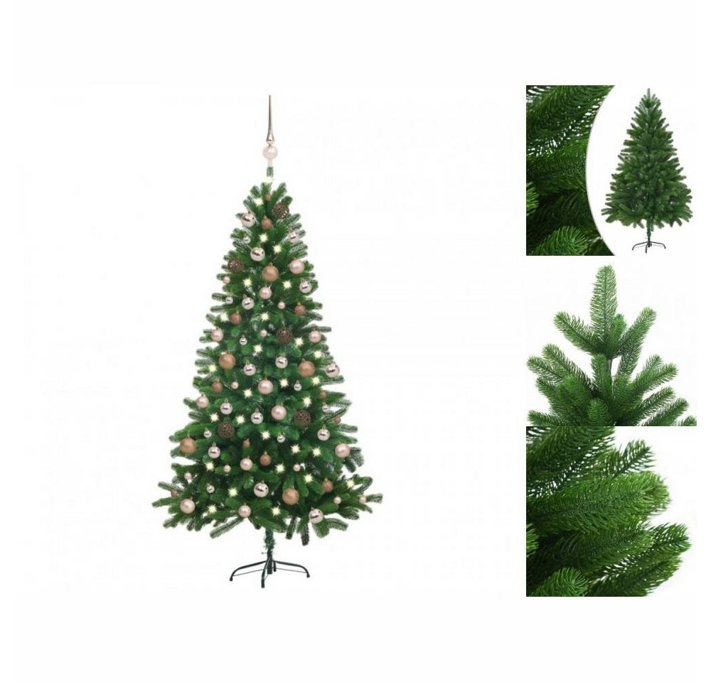 vidaXL Künstlicher Weihnachtsbaum Künstlicher Weihnachtsbaum mit LEDs Kugeln 180 cm Grün von vidaXL