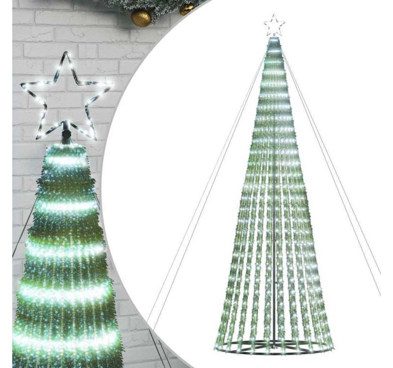 vidaXL Künstlicher Weihnachtsbaum Weihnachtsbaum Kegelform 1028 LEDs Kaltweiß 403 cm von vidaXL