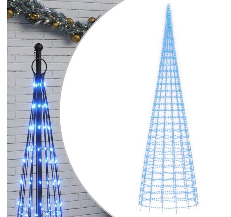 vidaXL Künstlicher Weihnachtsbaum, LED-Weihnachtsbaum für Fahnenmast 3000 LEDs Blau 800 cm von vidaXL