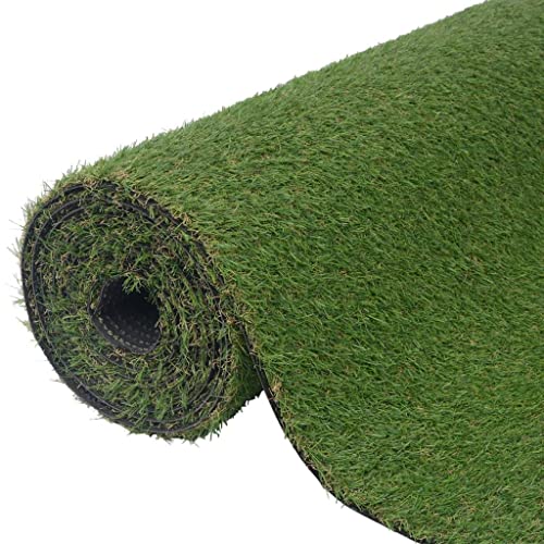 vidaXL Kunstrasen Rasenteppich Kunstrasenteppich Fertigrasen Teppich Garten Balkon Terrasse Kunstrasenmatte Rasen 1x5 m /20 mm Grün von vidaXL