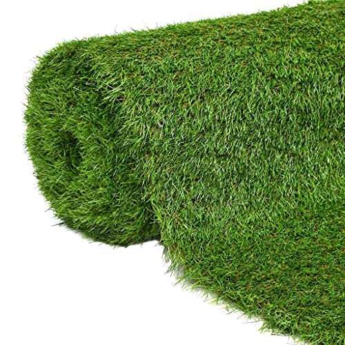 vidaXL Kunstrasen Rasenteppich Kunstrasenteppich Fertigrasen Teppich Garten Balkon Terrasse Kunstrasenmatte Rasen 1x10 m/40 mm Grün von vidaXL