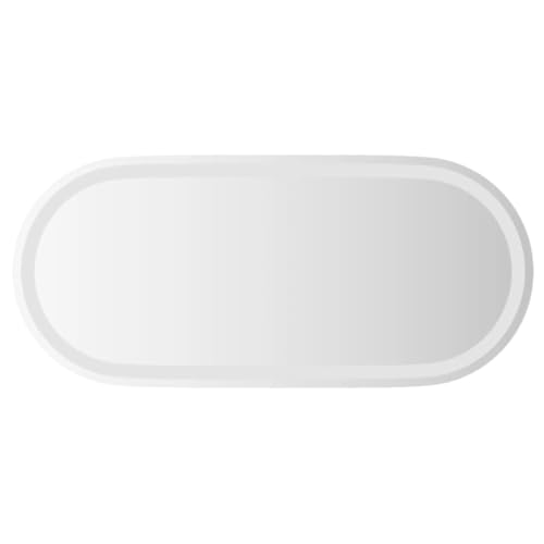 vidaXL LED Badspiegel, Spiegel für Badezimmer, Badezimmerspiegel Wandmontage mit 1 Haken, Wandspiegel Kosmetikspiegel Lichtspiegel, Oval von vidaXL