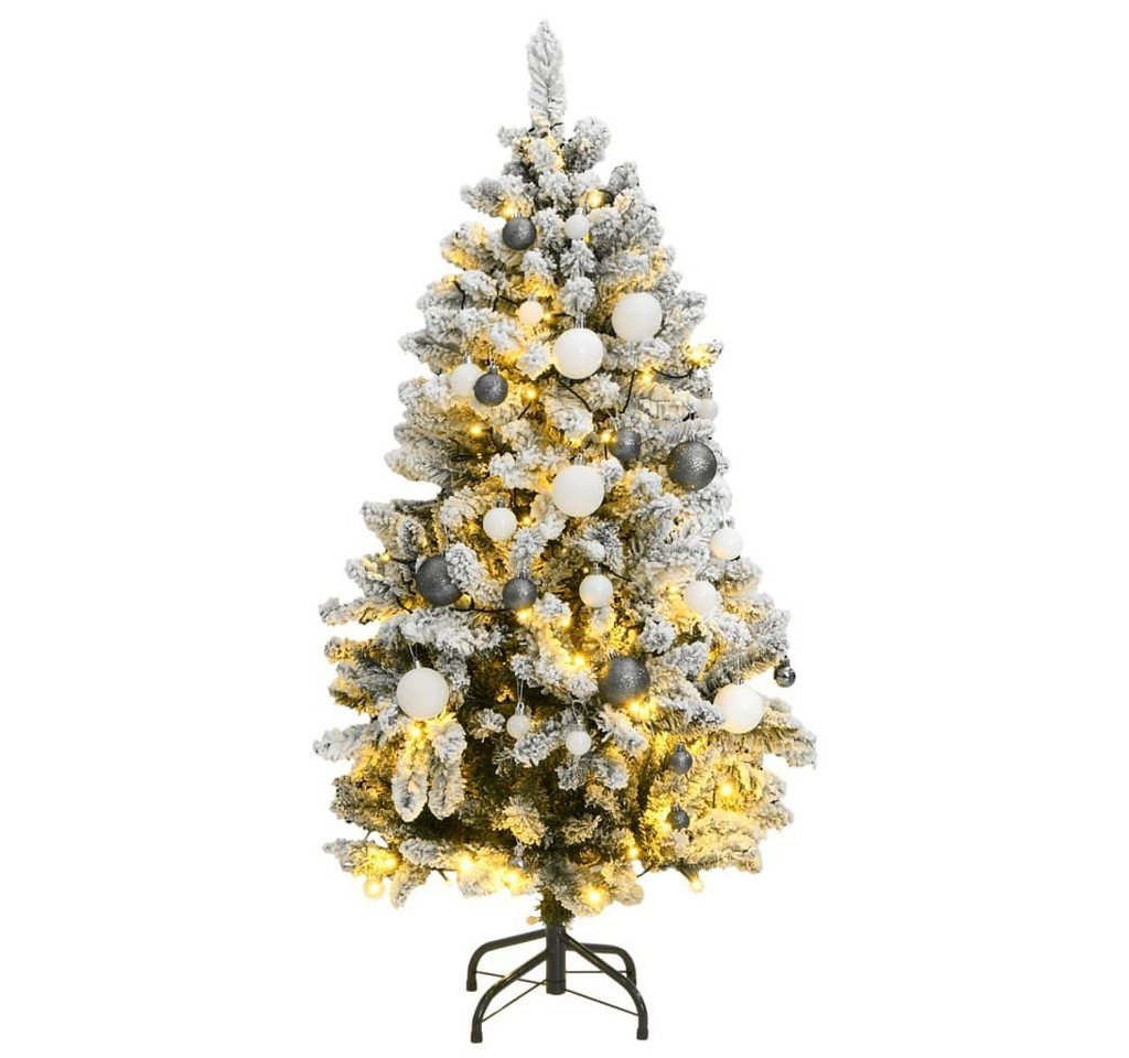 vidaXL LED Baum Künstlicher Weihnachtsbaum Klappbar 150 LEDs & Kugeln 120 cm von vidaXL