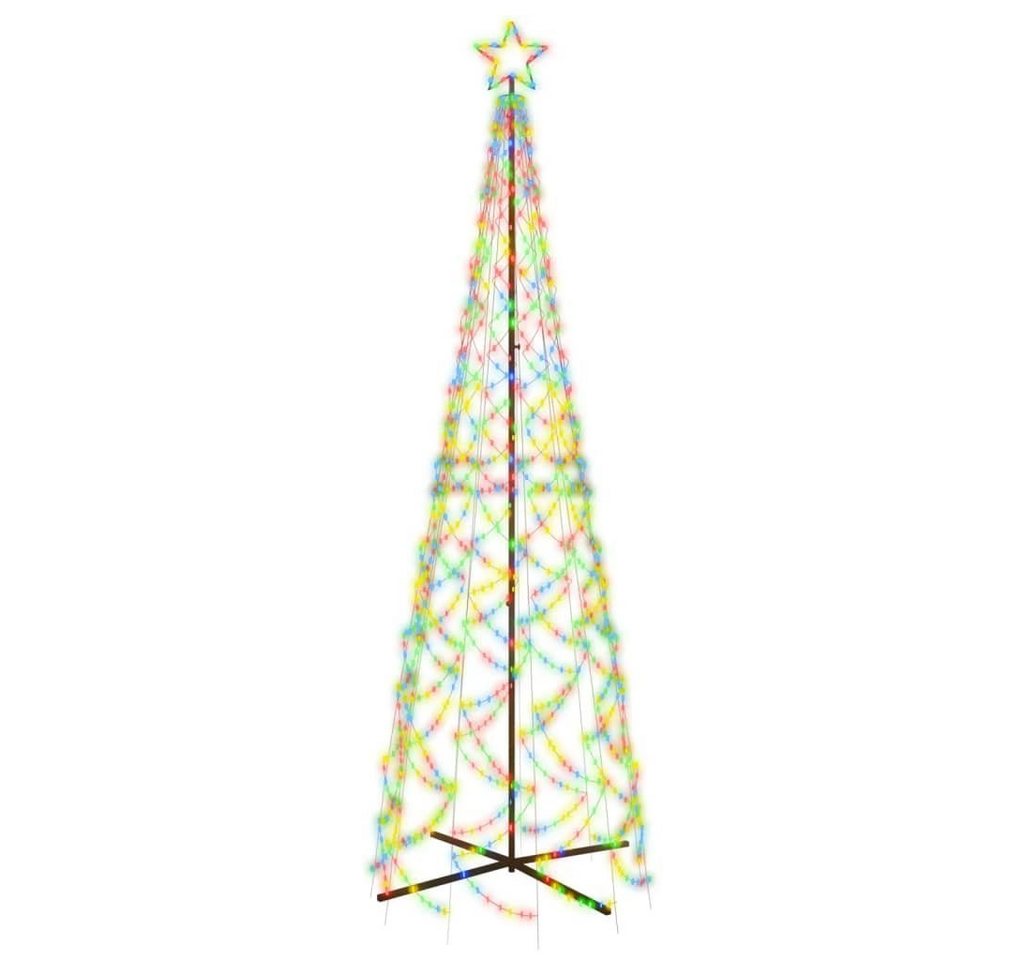vidaXL LED Baum LED-Weihnachtsbaum Kegelform Mehrfarbig 500 LEDs 100x300 cm von vidaXL