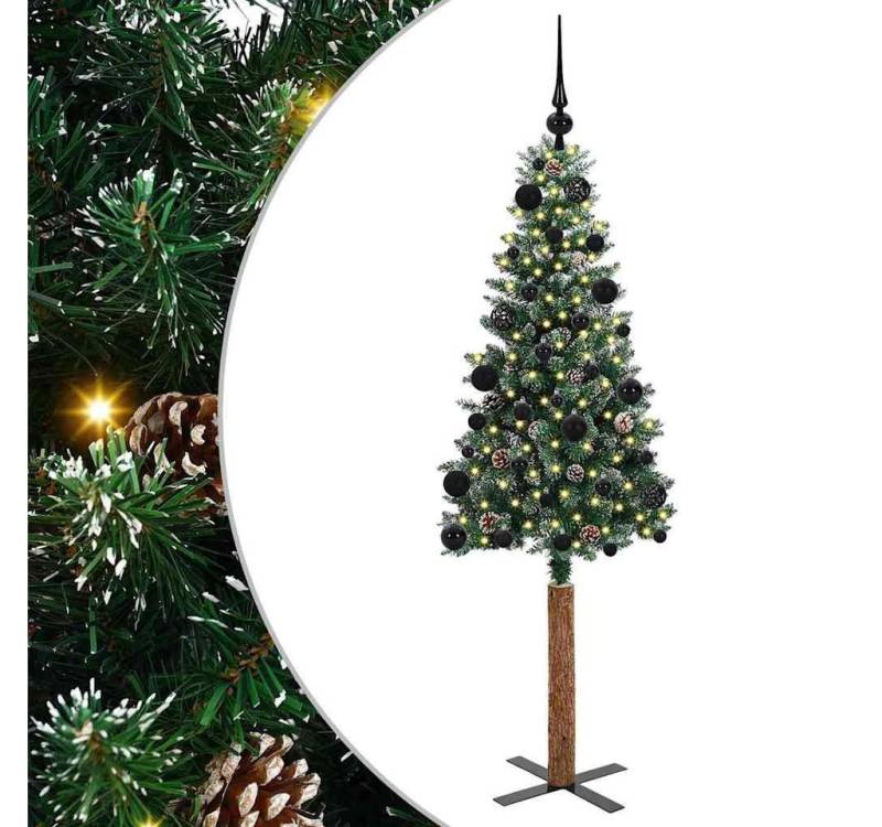 vidaXL LED Baum Schlanker Weihnachtsbaum mit 150 LEDs Grün und Weiß 150 cm vidaXL LED Baum Schlanker Weihnachtsbaum mit 150 LEDs Grün und Weiß 150 cm von vidaXL