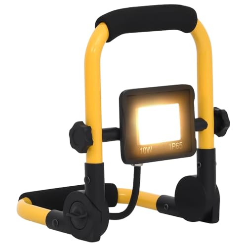 vidaXL LED Fluter mit Handgriff Flutlicht Baustrahler Scheinwerfer Außenstrahler Gartenstrahler Arbeitsscheinwerfer Arbeitsleuchte 10W vidaXL LED Fluter mit Handgriff Flutlicht Baustrahler Scheinwerfer Außenstrahler Gartenstrahler Arbeitsscheinwerfer Arbeitsleuchte 10W von vidaXL