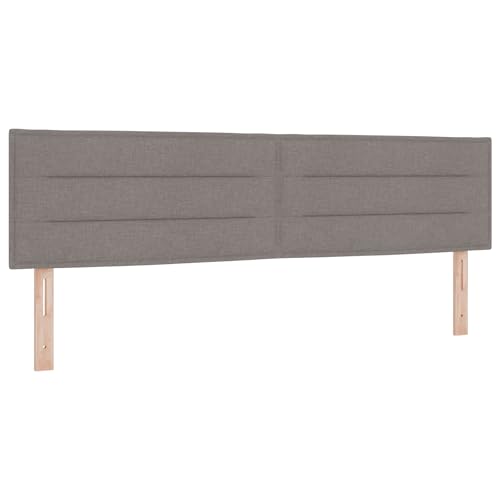 vidaXL LED Kopfteil Linien-Design Taupe 90 cm Stoff von vidaXL