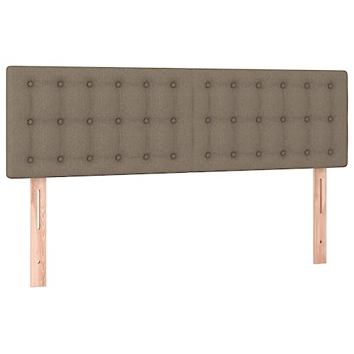 vidaXL LED Kopfteil Polsterkopfteil Bettkopfteil Betthaupt für Bett Bettgestell Bettrahmen Schlafzimmer Bettzubehör Taupe 144x5x78/88cm Stoff vidaXL LED Kopfteil Polsterkopfteil Bettkopfteil Betthaupt für Bett Bettgestell Bettrahmen Schlafzimmer Bettzubehör Taupe 144x5x78/88cm Stoff von vidaXL