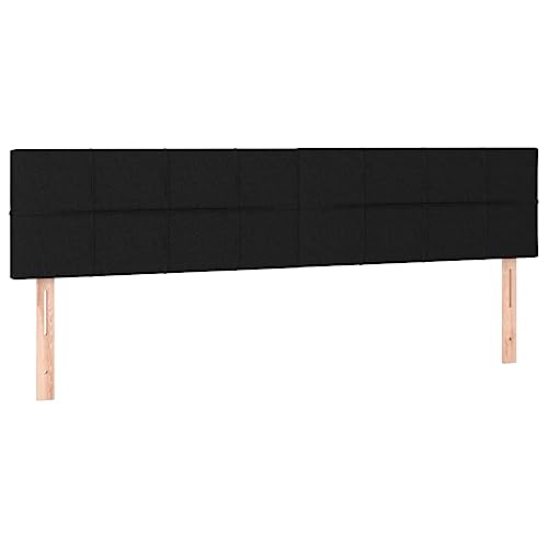 vidaXL LED Kopfteil Polsterkopfteil Bettkopfteil Betthaupt für Bett Bettrahmen Bettgestell Schlafzimmer Bettzubehör Schwarz 180x5x78/88cm Stoff vidaXL LED Kopfteil Polsterkopfteil Bettkopfteil Betthaupt für Bett Bettrahmen Bettgestell Schlafzimmer Bettzubehör Schwarz 180x5x78/88cm Stoff von vidaXL