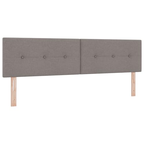 vidaXL LED Kopfteil mit Knopfheftung Taupe 90 cm Stoff vidaXL LED Kopfteil mit Knopfheftung Taupe 90 cm Stoff von vidaXL
