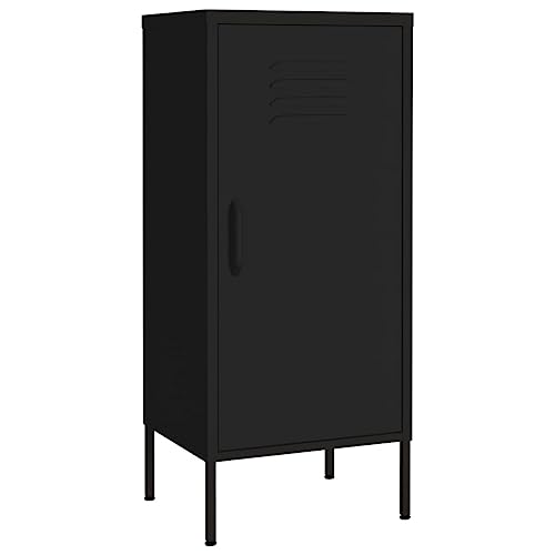 vidaXL Lagerschrank Sideboard Kommode Anrichte Stahlschrank Schrank Beistellschrank Mehrzweckschrank Bücherschrank Standschrank Schwarz 42,5x35x101,5cm Stahl vidaXL Lagerschrank Sideboard Kommode Anrichte Stahlschrank Schrank Beistellschrank Mehrzweckschrank Bücherschrank Standschrank Schwarz 42,5x35x101,5cm Stahl von vidaXL