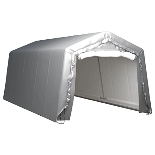 vidaXL Lagerzelt UV-beständig Industriezelt Zelthalle Weidezelt Zelt Zeltgarage Foliengarage Unterstand Lagerhalle 300x600cm Stahl Grau vidaXL Lagerzelt UV-beständig Industriezelt Zelthalle Weidezelt Zelt Zeltgarage Foliengarage Unterstand Lagerhalle 300x600cm Stahl Grau von vidaXL
