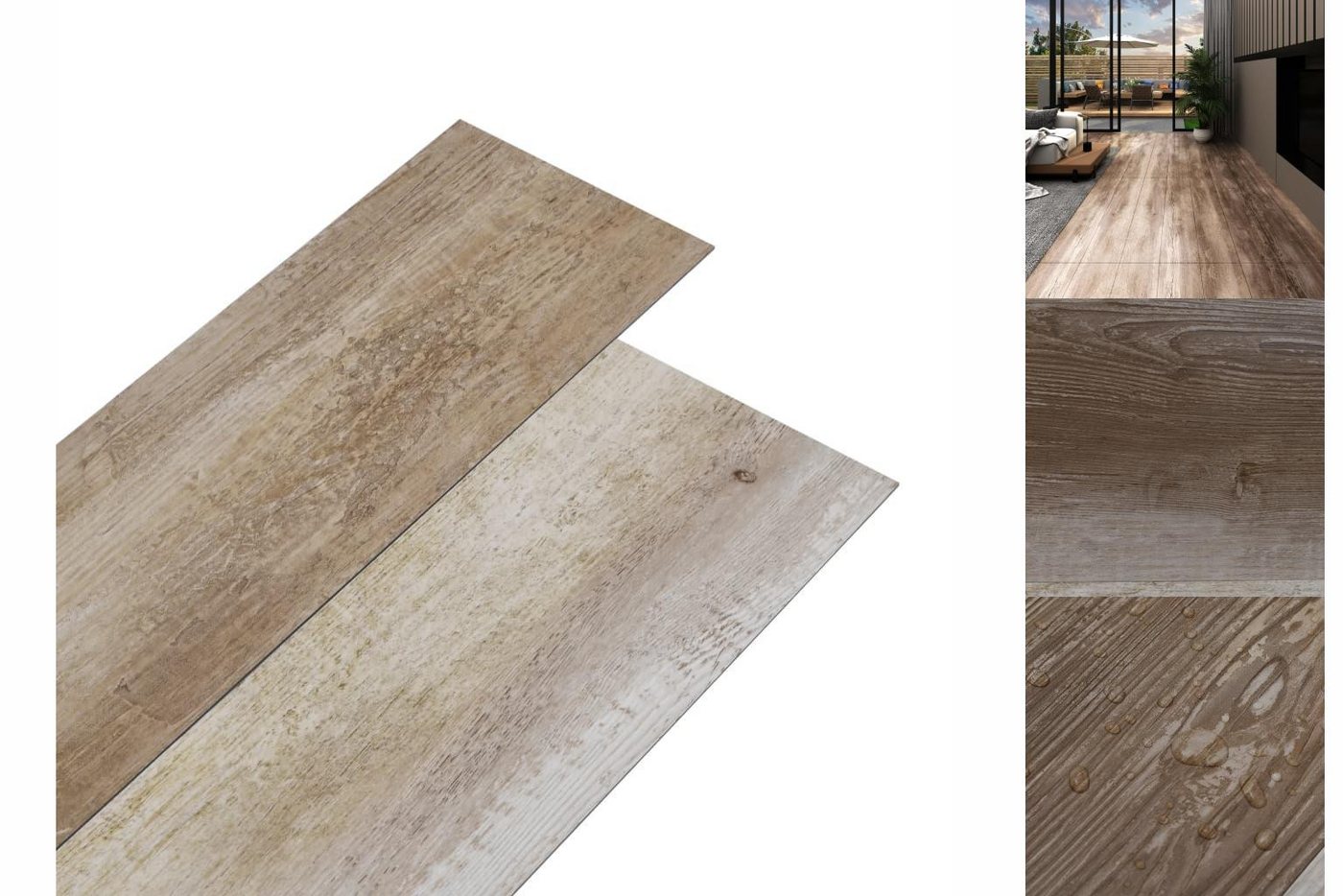 vidaXL Laminat PVC-Laminat-Dielen 5,02 m² 2 mm Selbstklebend Holz Gewaschen Vinylbode vidaXL Laminat PVC-Laminat-Dielen 5,02 m² 2 mm Selbstklebend Holz Gewaschen Vinylbode von vidaXL