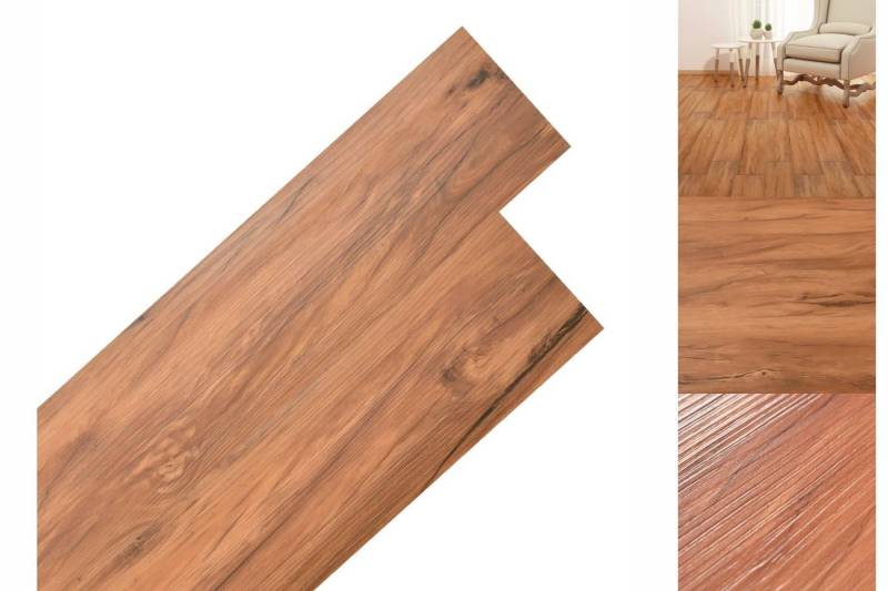 vidaXL Laminat PVC Laminat Dielen Selbstklebend 5,21 m² 2 mm Ulme Natur Vinylboden Bo von vidaXL