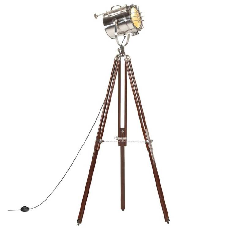 vidaXL Deckenleuchte Stehleuchte Dreibein Massivholz 180 cm von vidaXL