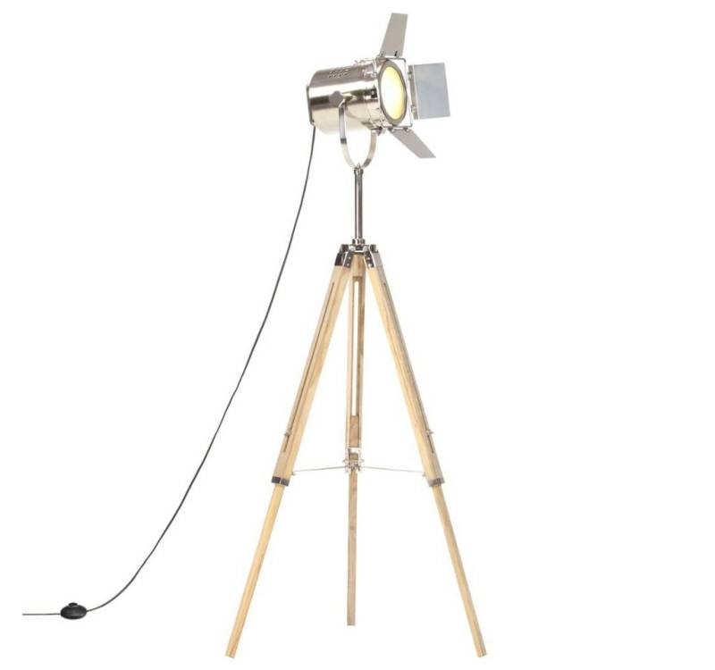 vidaXL Deckenleuchte Stehleuchte Dreibein Massivholz 140 cm von vidaXL