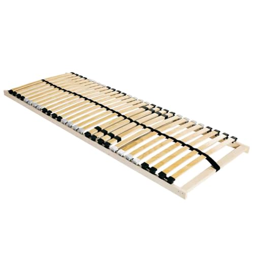 vidaXL Lattenrost 120 x 190 cm in Braun aus Massivbuchenvoller - Feste Latten für einen modernen Schlafzimmerstil. Bietet stabile Unterstützung und lässt Sich einfach montieren vidaXL Lattenrost 120 x 190 cm in Braun aus Massivbuchenvoller - Feste Latten für einen modernen Schlafzimmerstil. Bietet stabile Unterstützung und lässt Sich einfach montieren von vidaXL