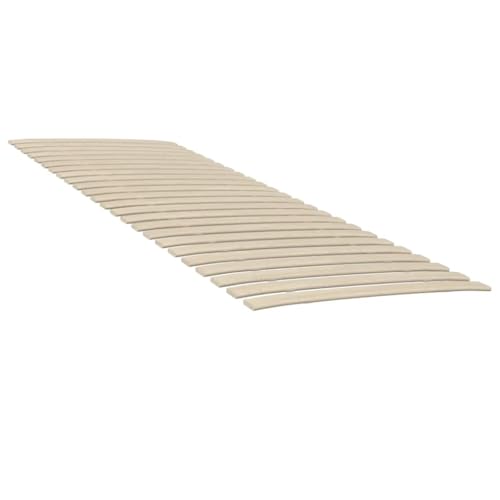 vidaXL Lattenroste 2 STK., Rolllattenrost mit 48 Latten Holzlatten, Rollrost Bettrost Zusammenklappbar, Lattenrost Roll-Latten mit Kurve, 80x200cm von vidaXL