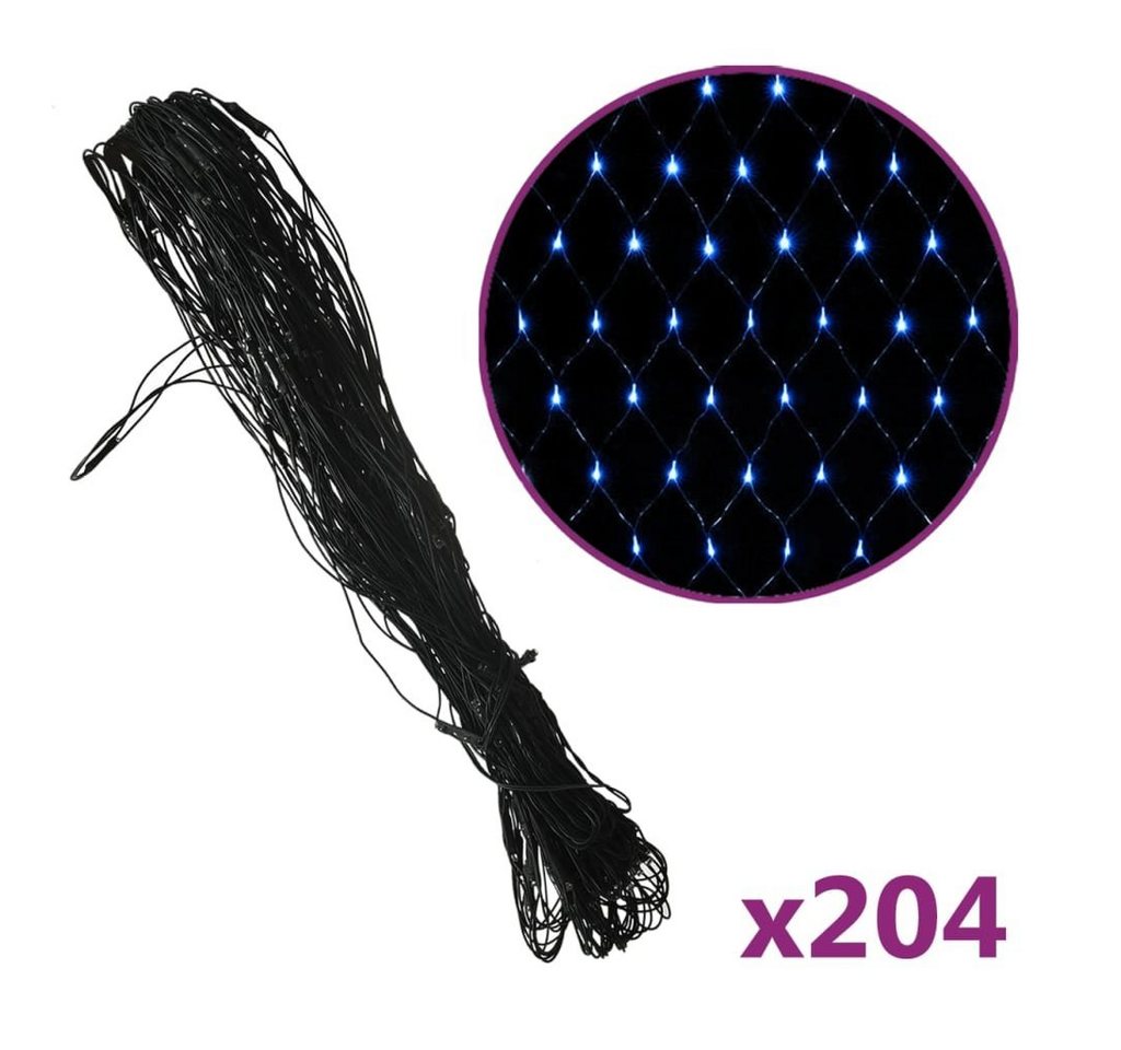 vidaXL Lichterkette LED-Lichternetz Blau 3x2 m 204 LEDs Indoor Outdoor vidaXL Lichterkette LED-Lichternetz Blau 3x2 m 204 LEDs Indoor Outdoor von vidaXL
