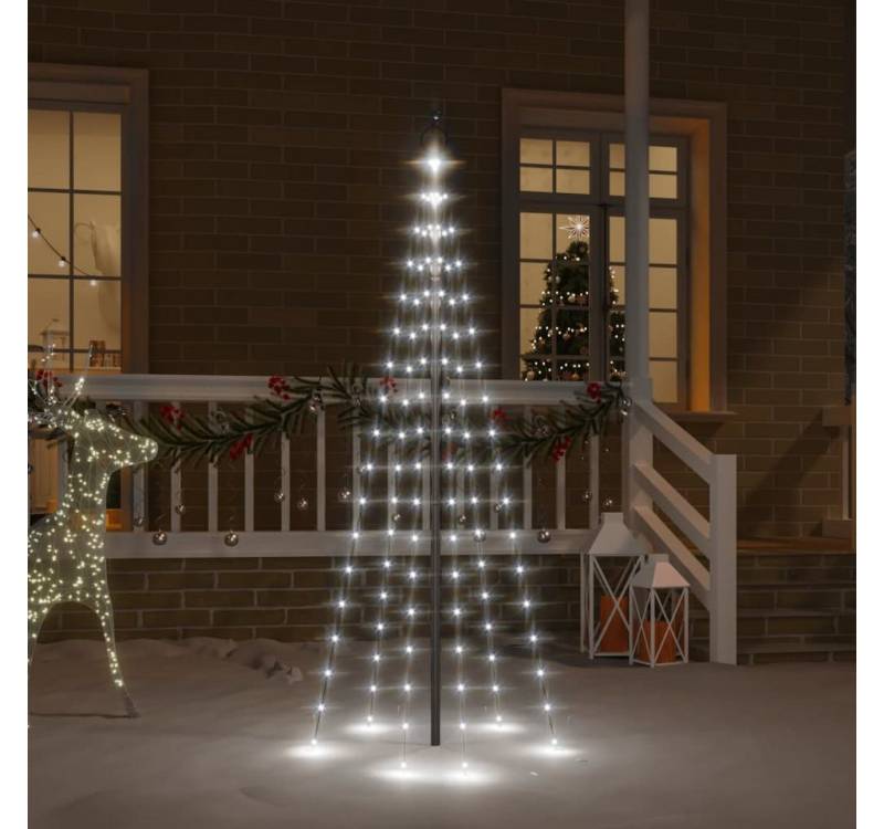 vidaXL Lichterkette LED-Weihnachtsbaum für Fahnenmast Kaltweiß 108 LEDs 180 cm vidaXL Lichterkette LED-Weihnachtsbaum für Fahnenmast Kaltweiß 108 LEDs 180 cm von vidaXL