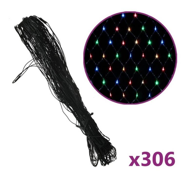 vidaXL Lichterkette Weihnachts-Lichternetz Mehrfarbig 3x3 m 306 LEDs Indoor Outdoor vidaXL Lichterkette Weihnachts-Lichternetz Mehrfarbig 3x3 m 306 LEDs Indoor Outdoor von vidaXL