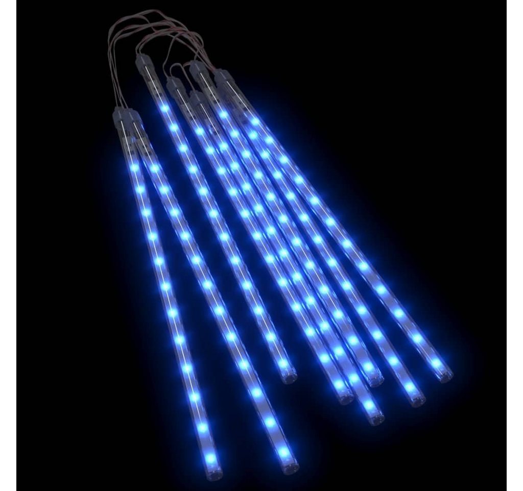 vidaXL Lichterschlauch LED Meteor-Lichter 8 Stk. 30 cm Blau 192 LEDs von vidaXL