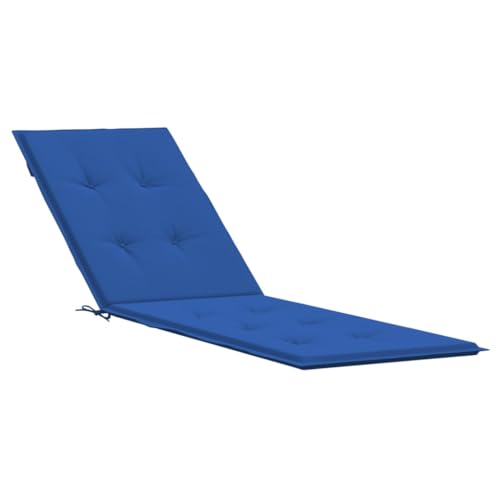 vidaXL Liegestuhl Auflage, Polster Auflage für Deckchair, Polsterauflage für Gartenliege, Liegenauflage Outdoor, Königsblau (75+105) x50x3cm von vidaXL