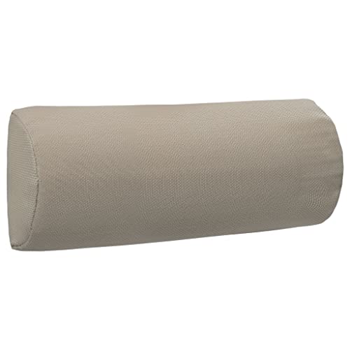 vidaXL Liegestuhl Kopfstütze mit Klebeband Kopfkissen Kissen Nackenkissen für Gartenliege Sonnenliege Liege Taupe 40x7,5x15cm Textilene von vidaXL