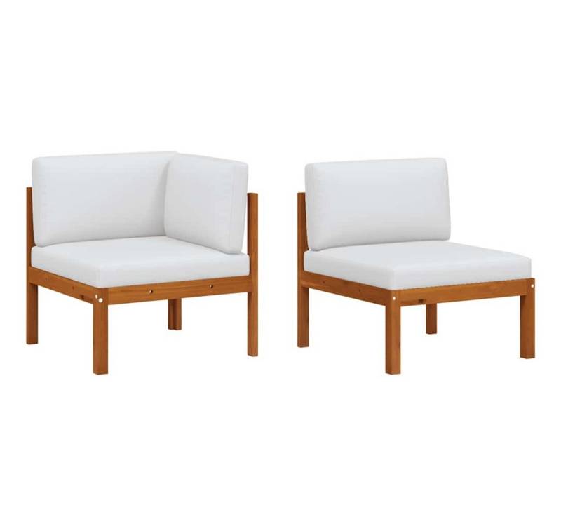 vidaXL Sofaelement 2-teiliges Garten-Lounge-Set mit Kissen Holz & Seil (1 St) vidaXL Sofaelement 2-teiliges Garten-Lounge-Set mit Kissen Holz & Seil (1 St) von vidaXL