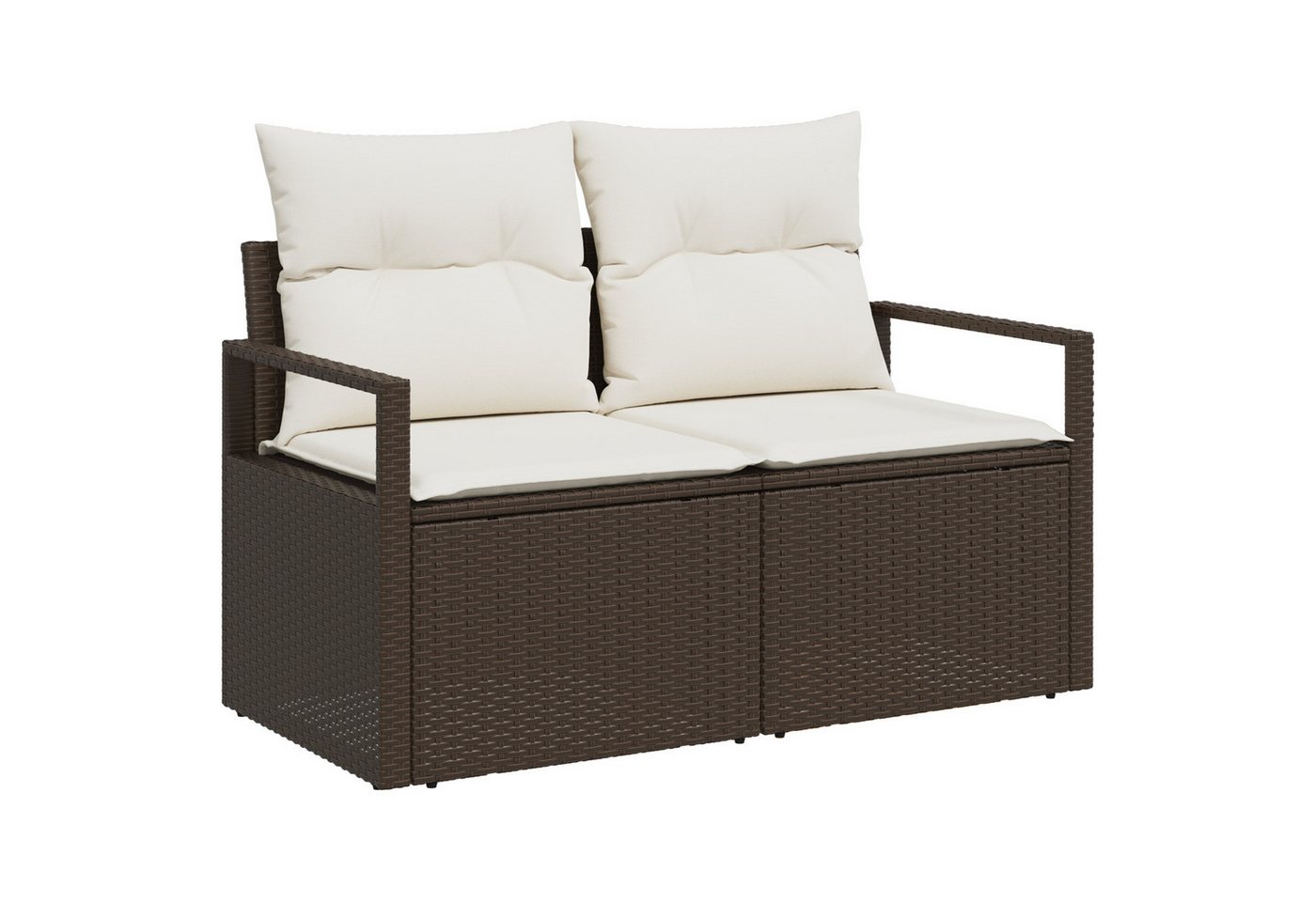 vidaXL Loungesofa 5-tlg. Garten-Sofagarnitur mit Kissen Grau Poly Rattan, 6 Teile vidaXL Loungesofa 5-tlg. Garten-Sofagarnitur mit Kissen Grau Poly Rattan, 6 Teile von vidaXL
