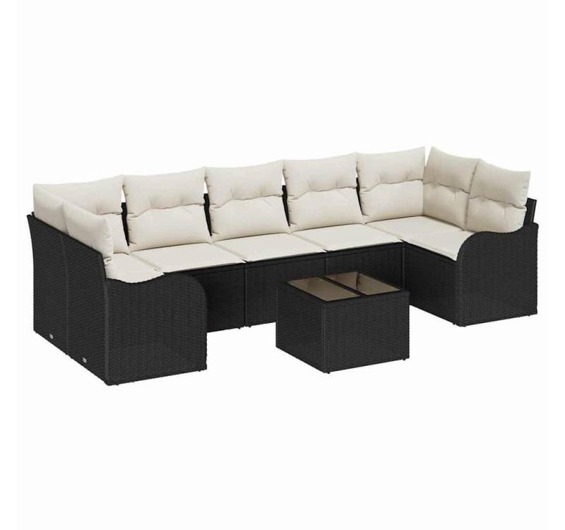 vidaXL Loungesofa Garten-Sofa-Set 8 pcs Schwarz und Creme 55 x 55 x 37 cm, 8 Teile vidaXL Loungesofa Garten-Sofa-Set 8 pcs Schwarz und Creme 55 x 55 x 37 cm, 8 Teile von vidaXL