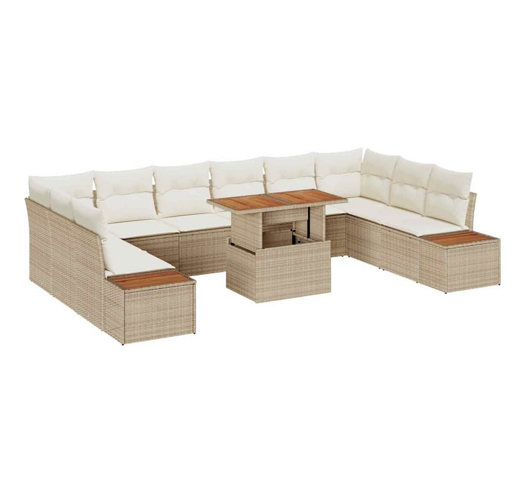 vidaXL Loungesofa Garten Essgruppe 11 pcs Beige und Creme 100 x 55 x 73 cm, 11 Teile vidaXL Loungesofa Garten Essgruppe 11 pcs Beige und Creme 100 x 55 x 73 cm, 11 Teile von vidaXL