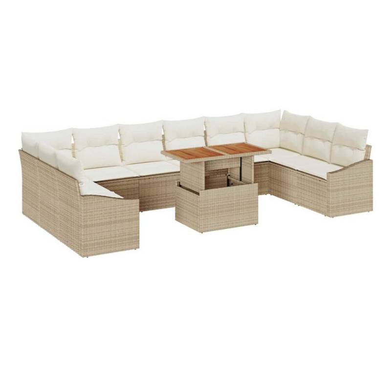 vidaXL Loungesofa Garten Essgruppe 11 pcs Beige und Creme 100 x 55 x 73 cm, 11 Teile vidaXL Loungesofa Garten Essgruppe 11 pcs Beige und Creme 100 x 55 x 73 cm, 11 Teile von vidaXL