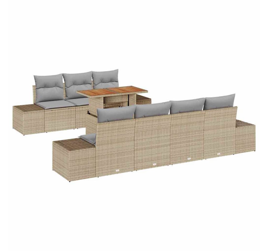 vidaXL Loungesofa Garten Essgruppe 8 pcs Beige und Grau 100 x 55 x 73 cm, 8 Teile vidaXL Loungesofa Garten Essgruppe 8 pcs Beige und Grau 100 x 55 x 73 cm, 8 Teile von vidaXL