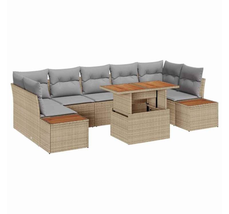 vidaXL Loungesofa Garten Essgruppe 8 pcs Beige und Grau 100 x 55 x 73 cm, 8 Teile vidaXL Loungesofa Garten Essgruppe 8 pcs Beige und Grau 100 x 55 x 73 cm, 8 Teile von vidaXL